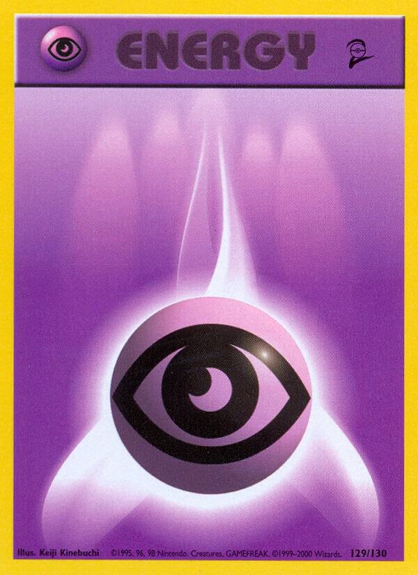Psychic Energy 129/130 card from Base Set 2
