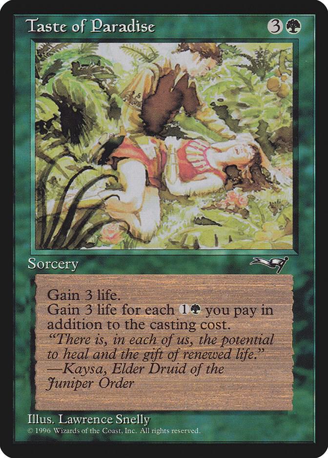 Taste of Paradise 85 card from Alliances