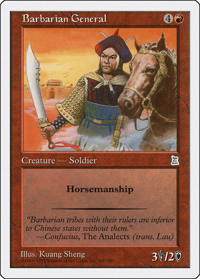Barbarian General 100 card from Portal Three Kingdoms