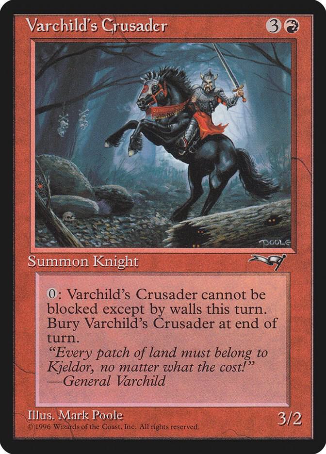 Varchild's Crusader 121 card from Alliances