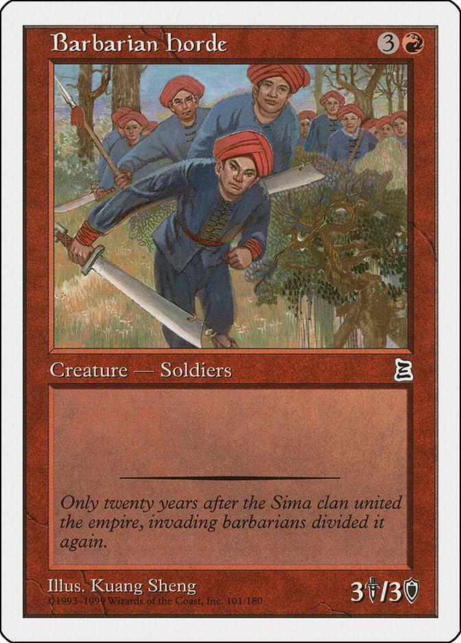 Barbarian Horde 101 card from Portal Three Kingdoms