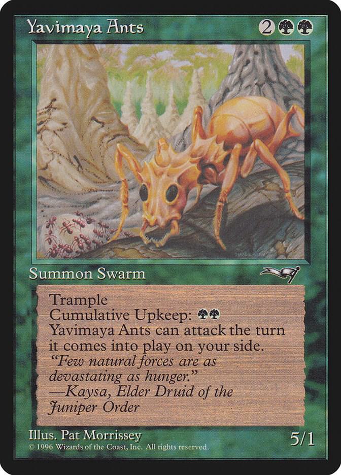 Yavimaya Ants card from Alliances