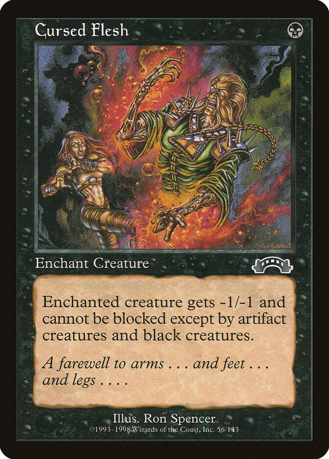 Cursed Flesh 56 card from Exodus