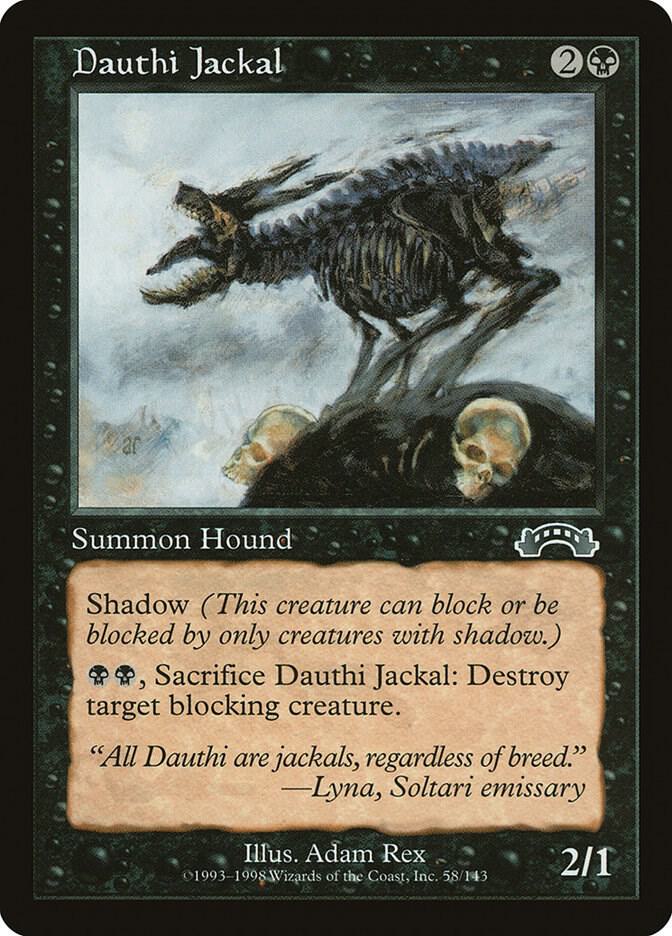 Dauthi Jackal 58 card from Exodus