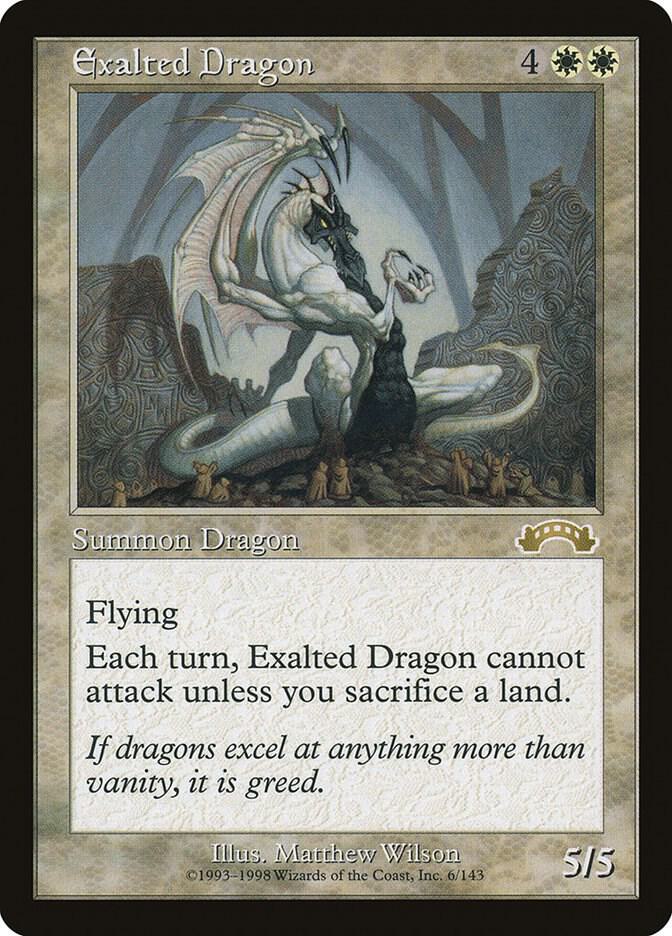 Exalted Dragon 6 card from Exodus