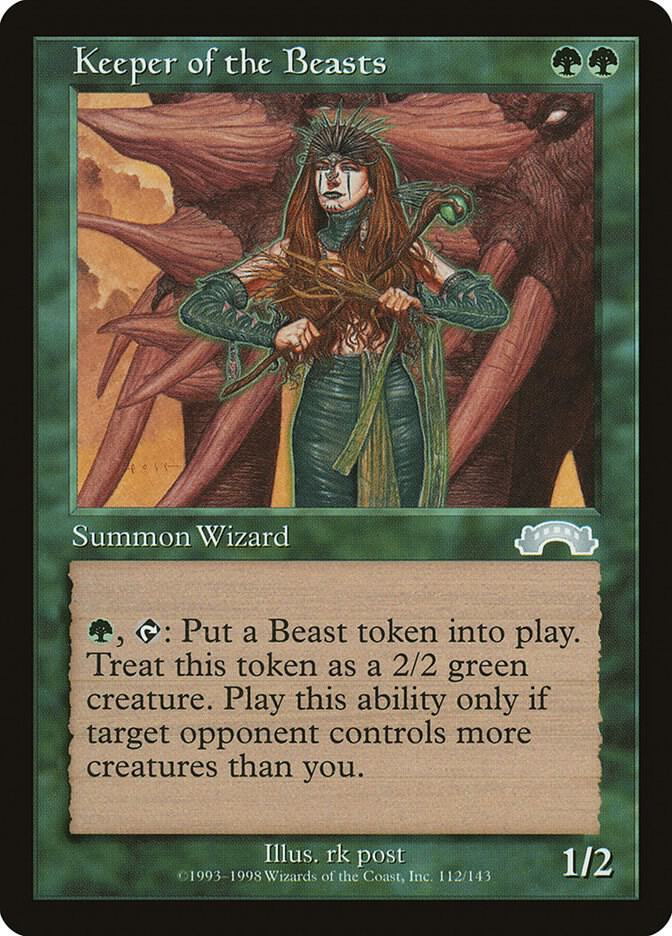 Keeper of the Beasts 112 card from Exodus