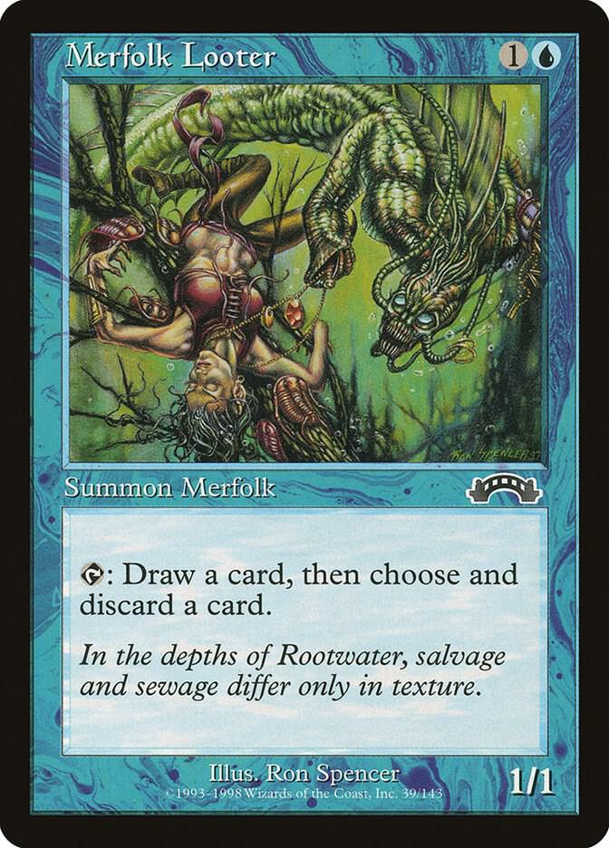 Merfolk Looter 39 card from Exodus