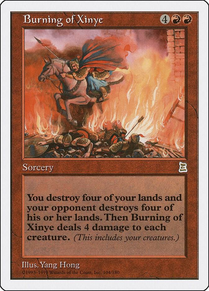 Burning of Xinye 104 card from Portal Three Kingdoms