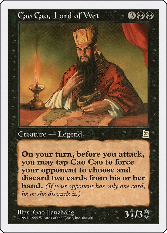Cao Cao, Lord of Wei 68 card from Portal Three Kingdoms