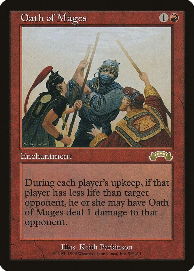 Oath of Mages 90 card from Exodus