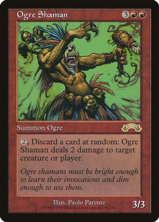 Ogre Shaman 91 card from Exodus