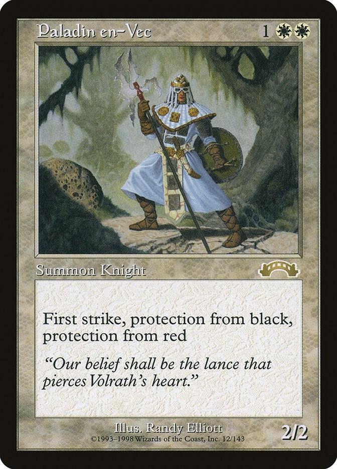 Paladin en-Vec 12 card from Exodus