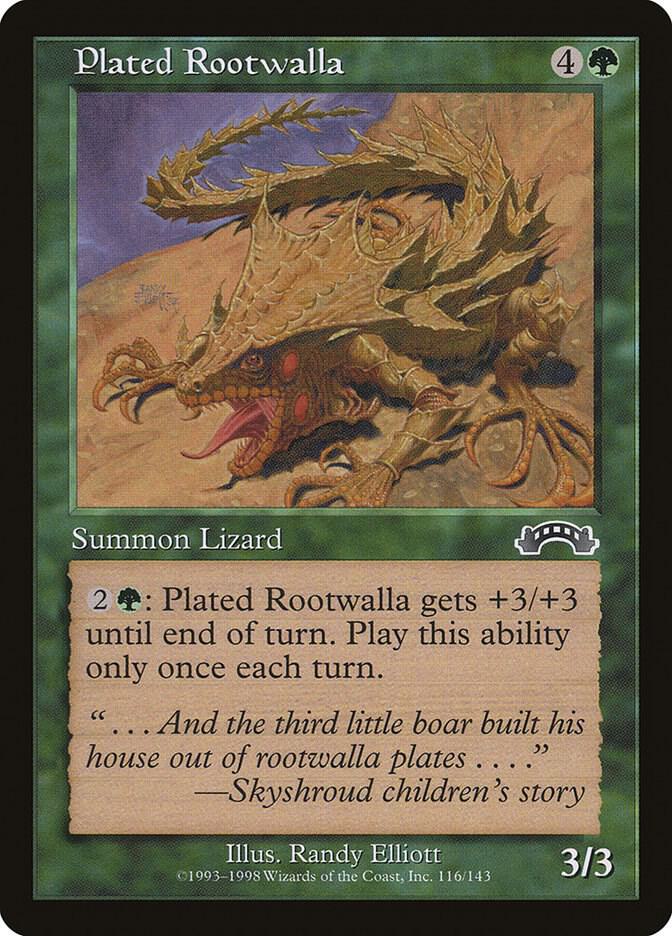 Plated Rootwalla 116 card from Exodus