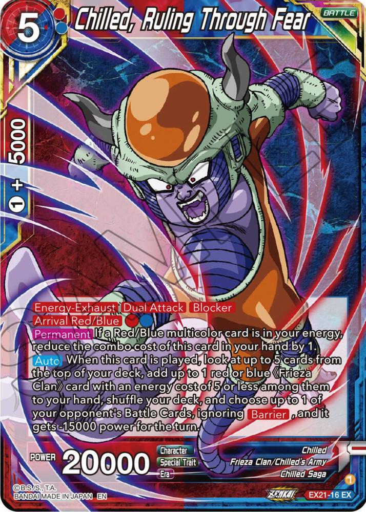 Chilled, Ruling Through Fear EX21-16 card from 5th Anniversary Set