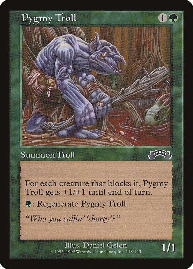 Pygmy Troll 118 card from Exodus