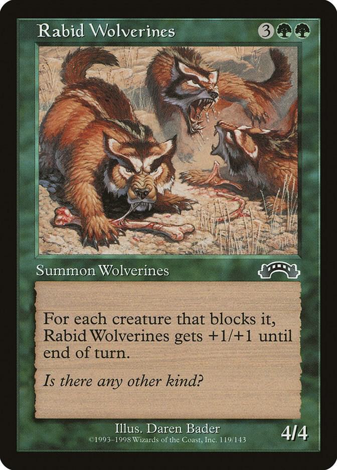 Rabid Wolverines 119 card from Exodus