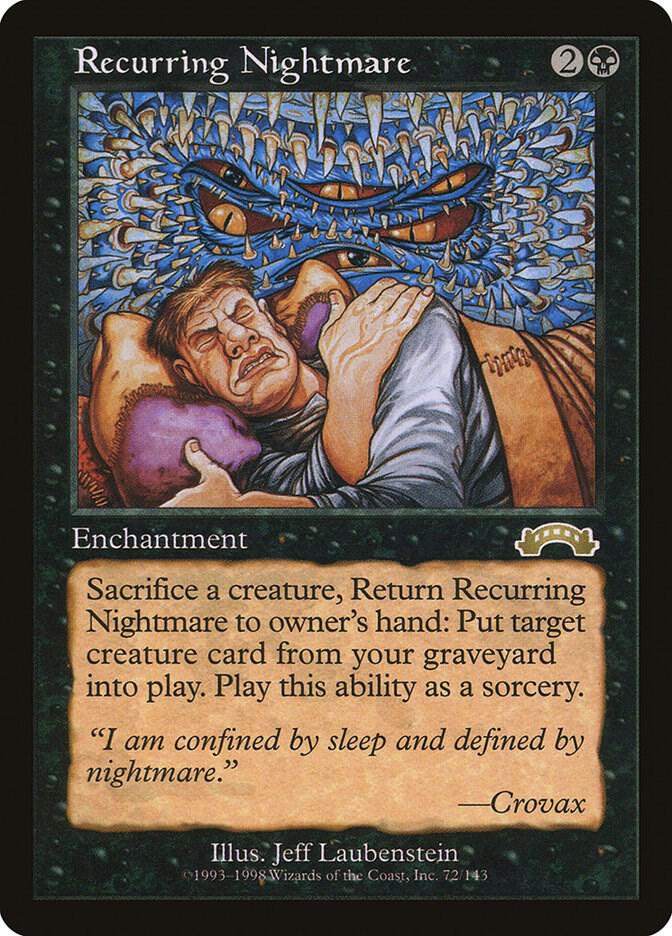 Recurring Nightmare 72 card from Exodus