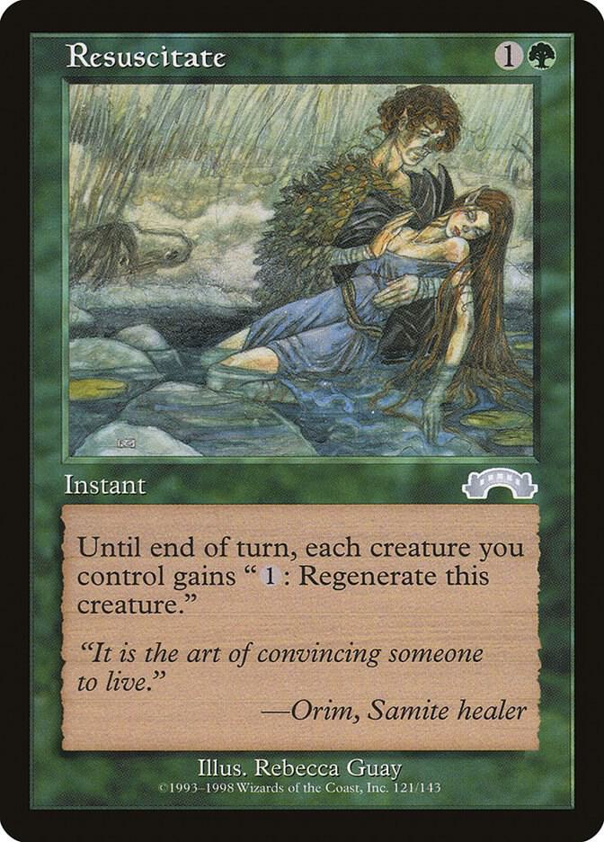 Resuscitate 121 card from Exodus