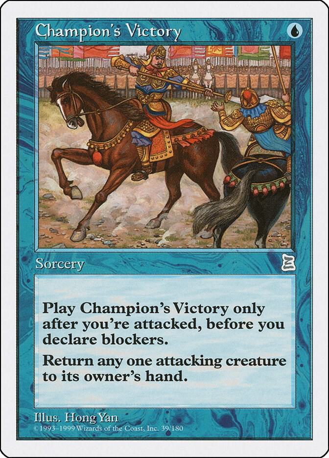 Champion's Victory 39 card from Portal Three Kingdoms
