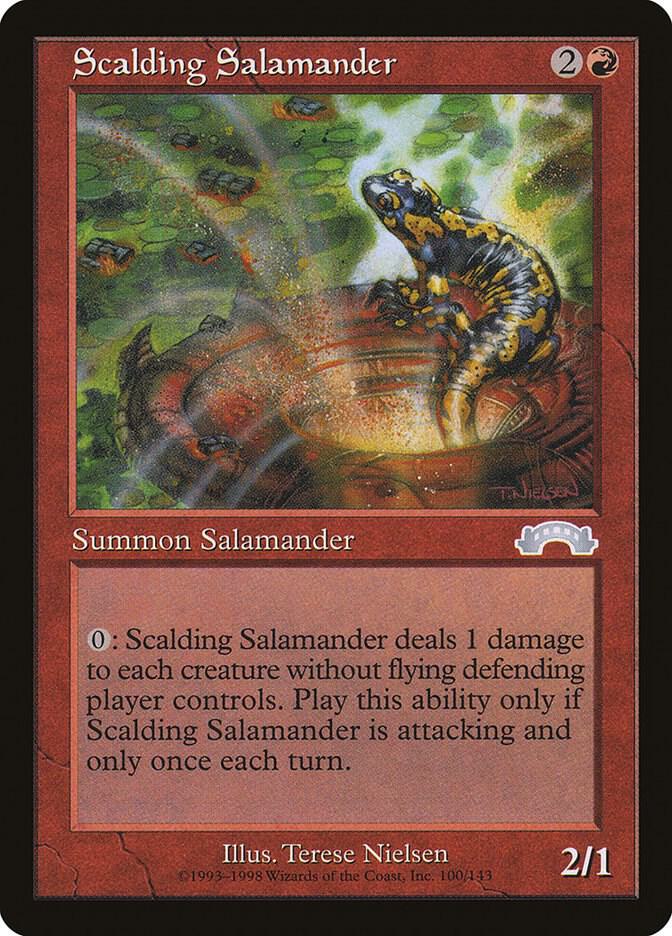 Scalding Salamander 100 card from Exodus
