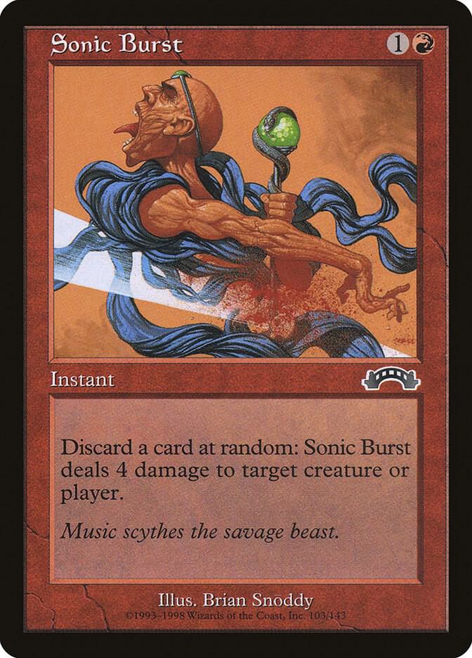 Sonic Burst 103 card from Exodus