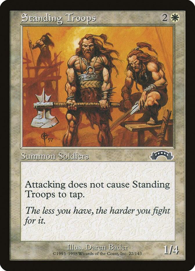 Standing Troops 22 card from Exodus