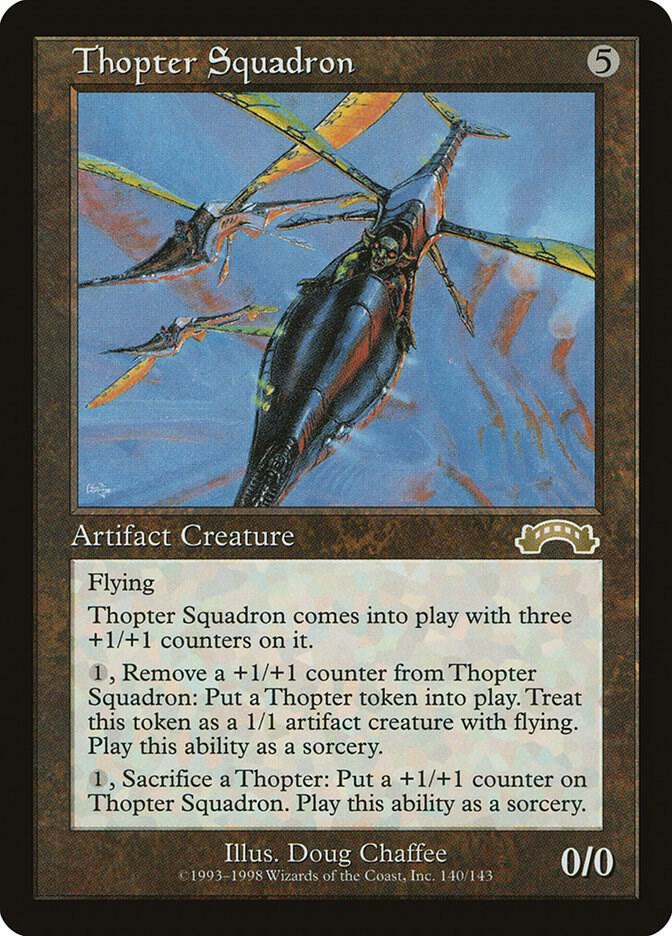 Thopter Squadron 140 card from Exodus