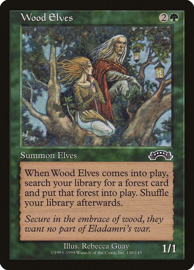 Wood Elves 130 card from Exodus