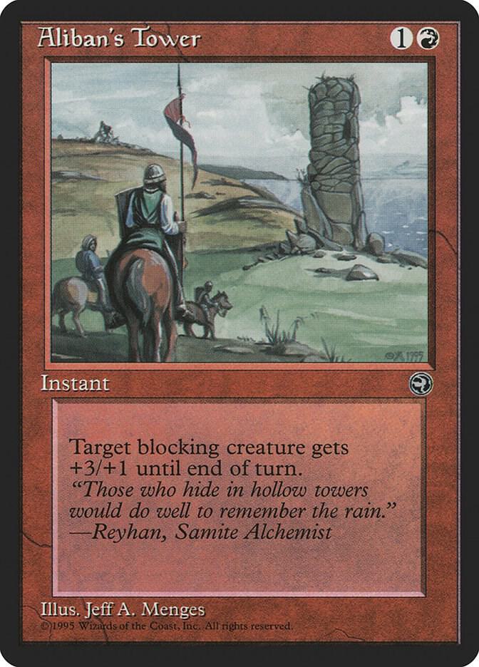 Aliban's Tower card from Homelands