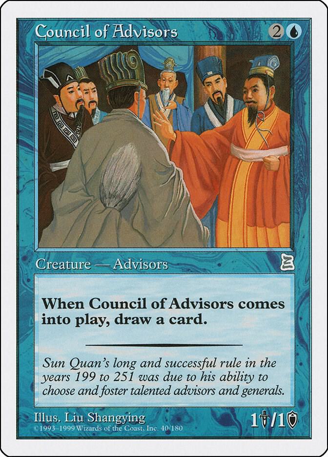Council of Advisors 40 card from Portal Three Kingdoms