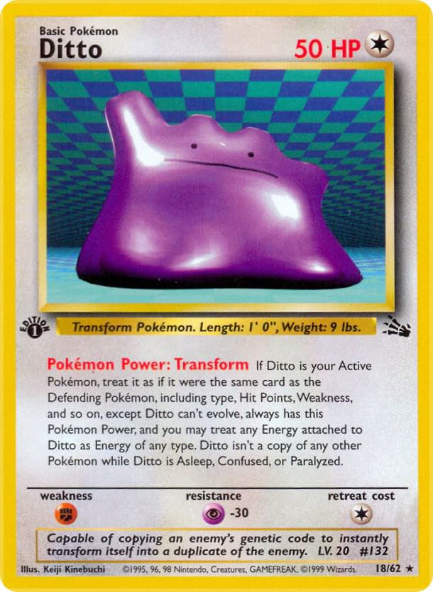 Ditto (18) 18/62 card from Fossil