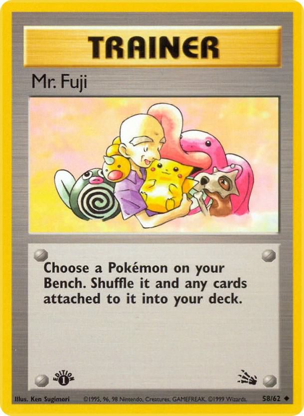 Mr. Fuji 58/62 card from Fossil