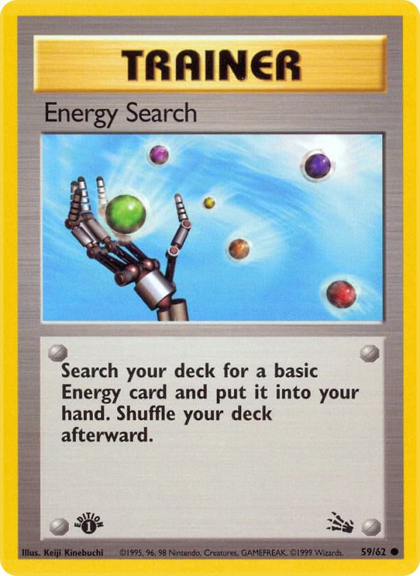 Energy Search 59/62 card from Fossil