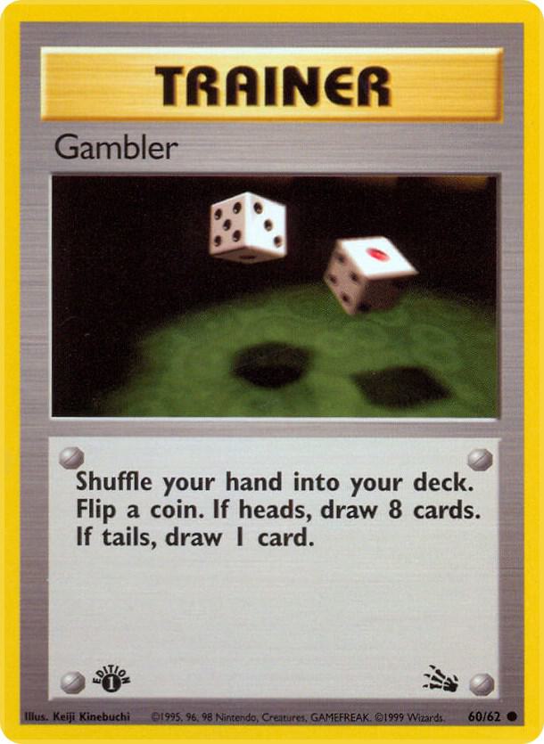 Gambler 60/62 card from Fossil