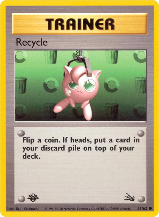 Recycle 61/62 card from Fossil