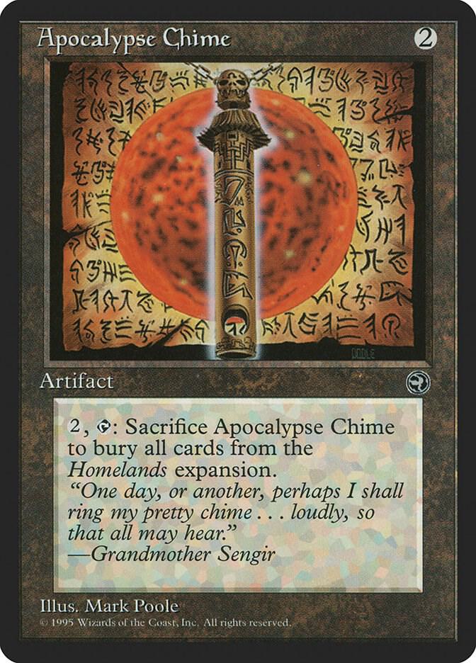 Apocalypse Chime card from Homelands