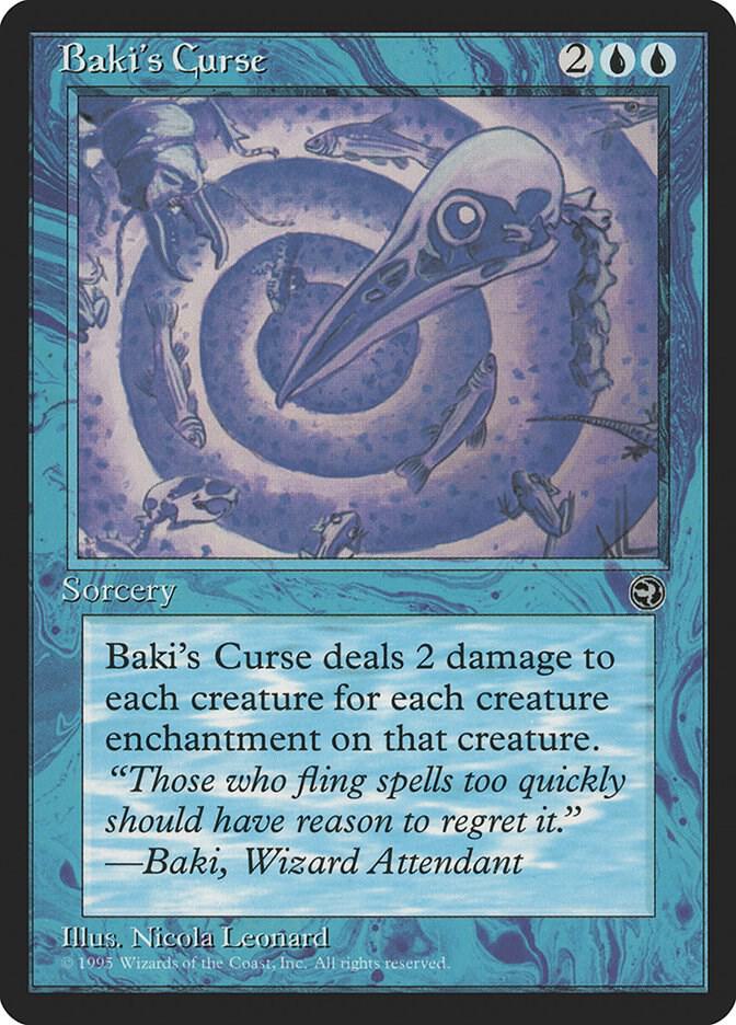 Baki's Curse card from Homelands