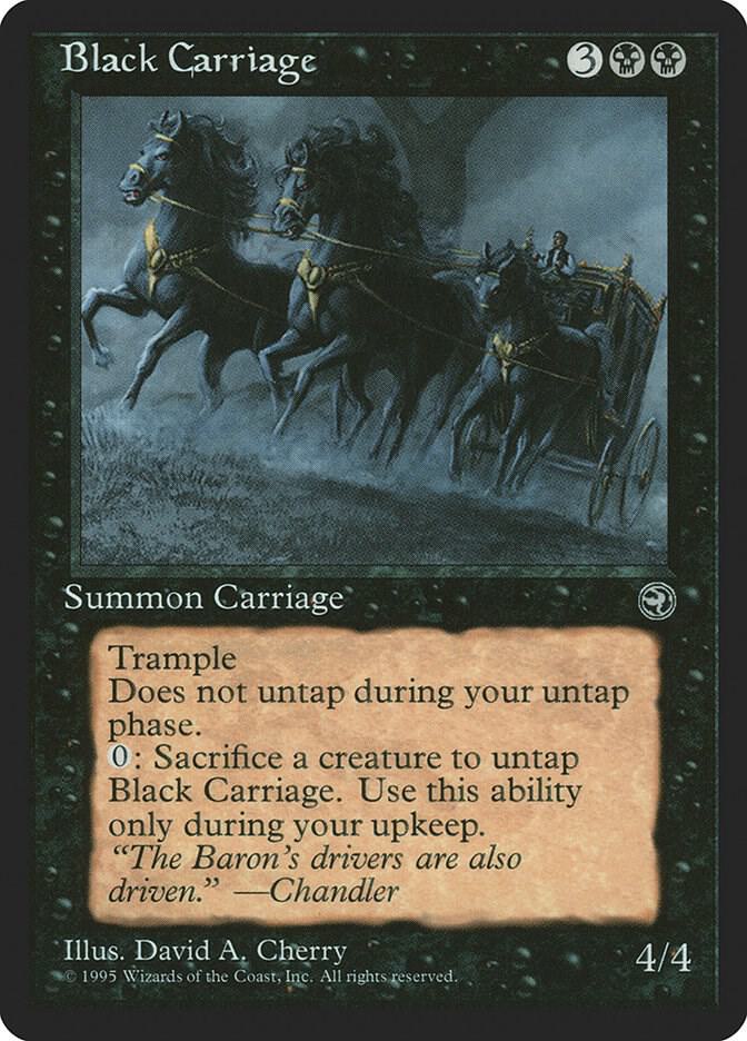 Black Carriage card from Homelands