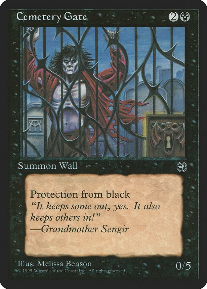 Cemetery Gate 5 card from Homelands