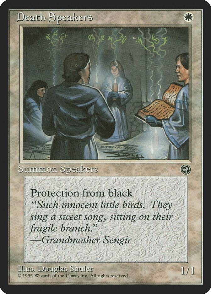 Death Speakers card from Homelands