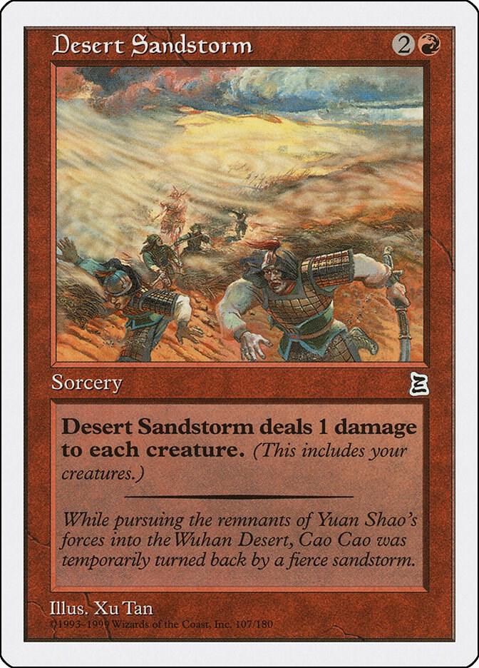 Desert Sandstorm 107 card from Portal Three Kingdoms