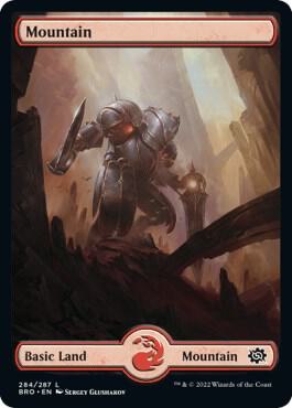 Mountain - Full Art 284 card from The Brothers' War