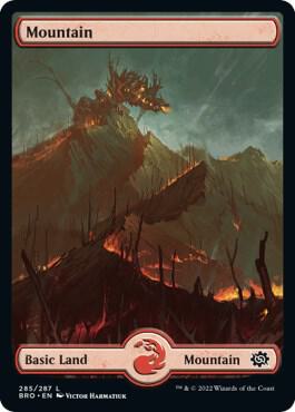 Mountain - Full Art 285 card from The Brothers' War