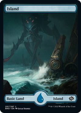 Island - Full Art 281 card from The Brothers' War