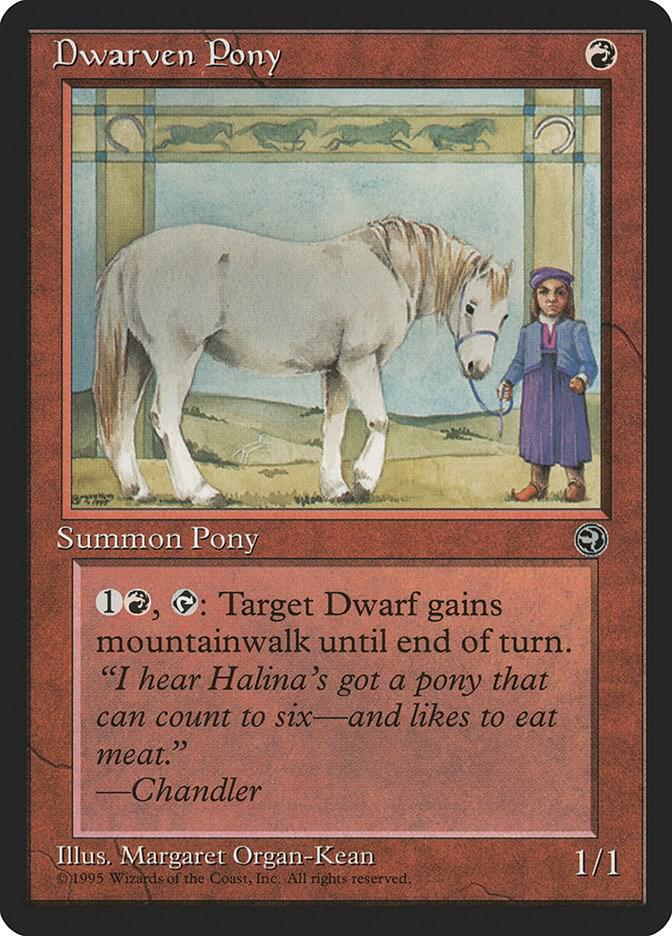 Dwarven Pony card from Homelands