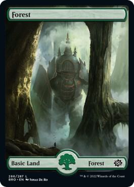 Forest - Full Art 286 card from The Brothers' War