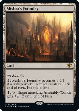Mishra's Foundry 265 card from The Brothers' War