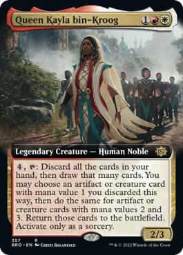 Queen Kayla bin-Kroog (Extended Art) 357 card from The Brothers' War