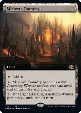 Mishra's Foundry (Extended Art) 372 card from The Brothers' War