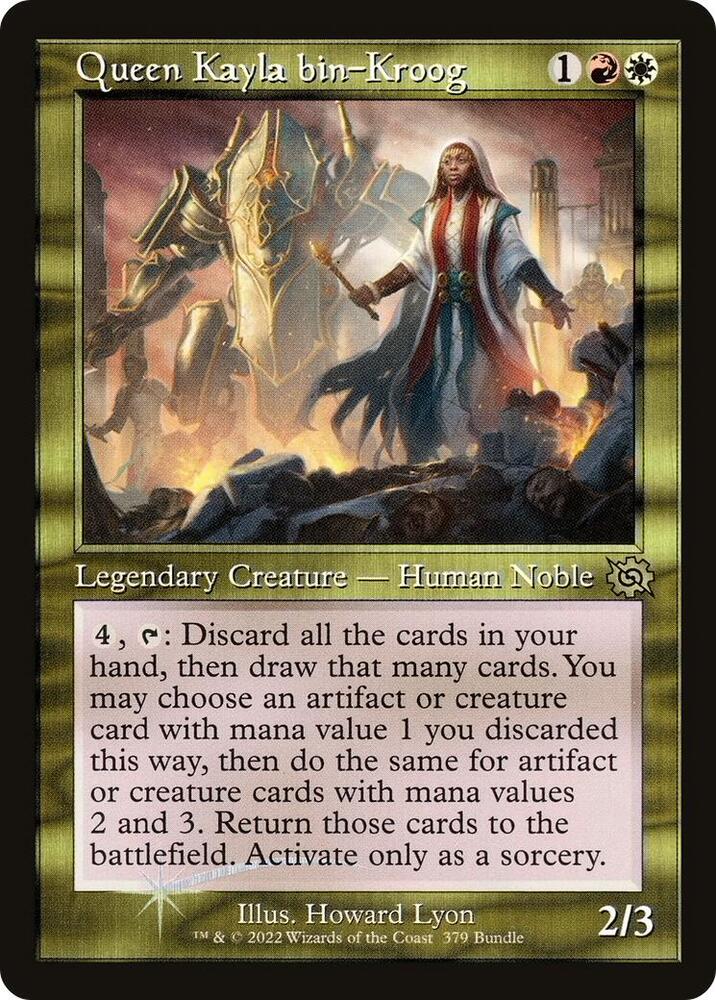Queen Kayla bin-Kroog (Retro Frame) (BRO Bundle) 379 card from Unique and Miscellaneous Promos